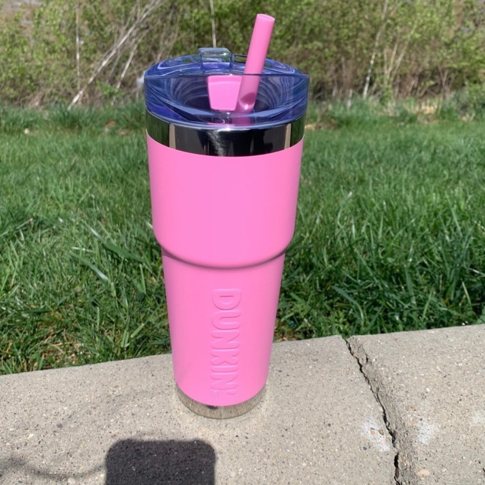 32oz Dunkin Tumbler Barbie Pink
